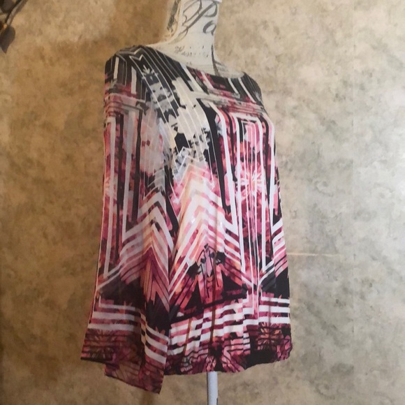 Style & co. Long Sleeve Sparkling Floral Top - Picture 6 of 8